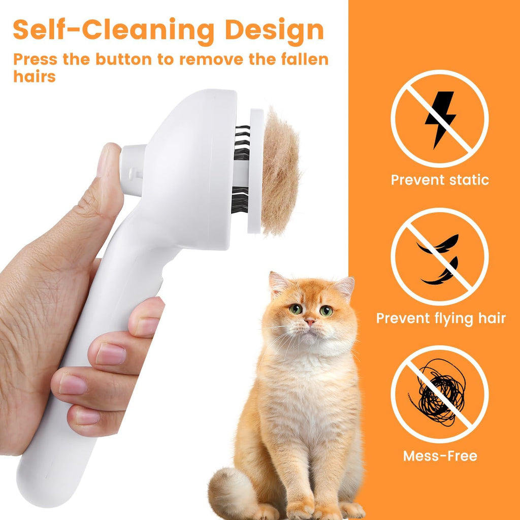 3-in-1 Pet Steam Brush | Electric Brush